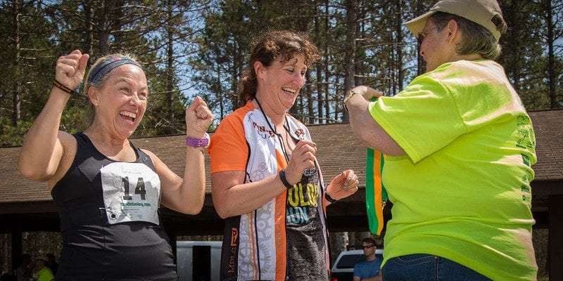 Deb is soooo excited she and Jill took second place in the team division.